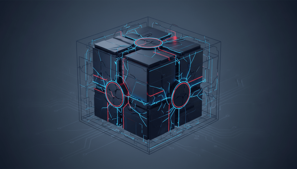 Ilustración conceptual de seguridad de activos digitales